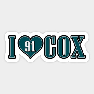 I Heart Cox - White Sticker